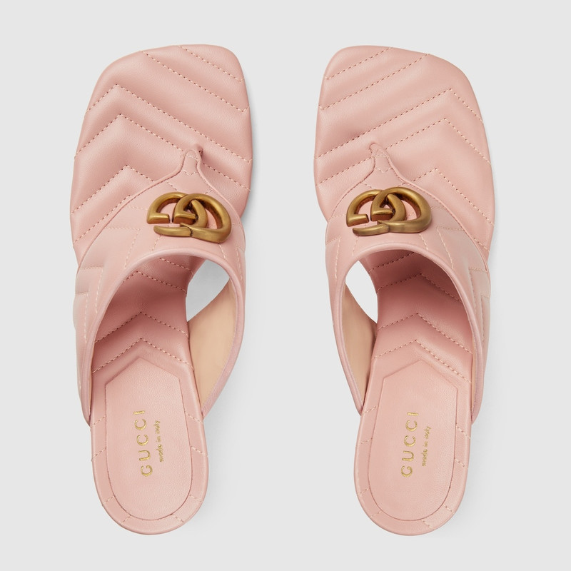 GUCCI Women's Double G thong sandal outlook