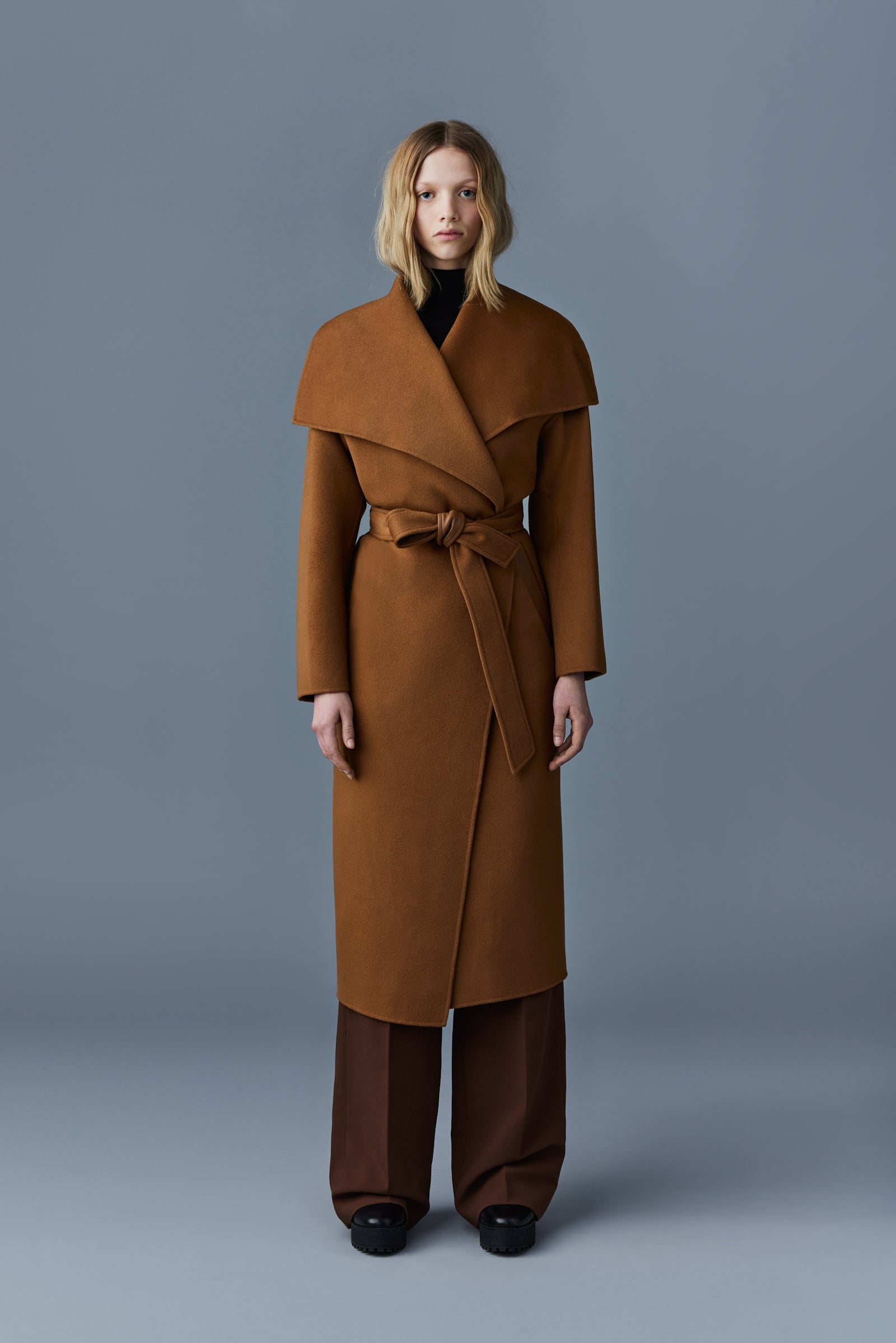 KATE double-face wool robe coat - 2