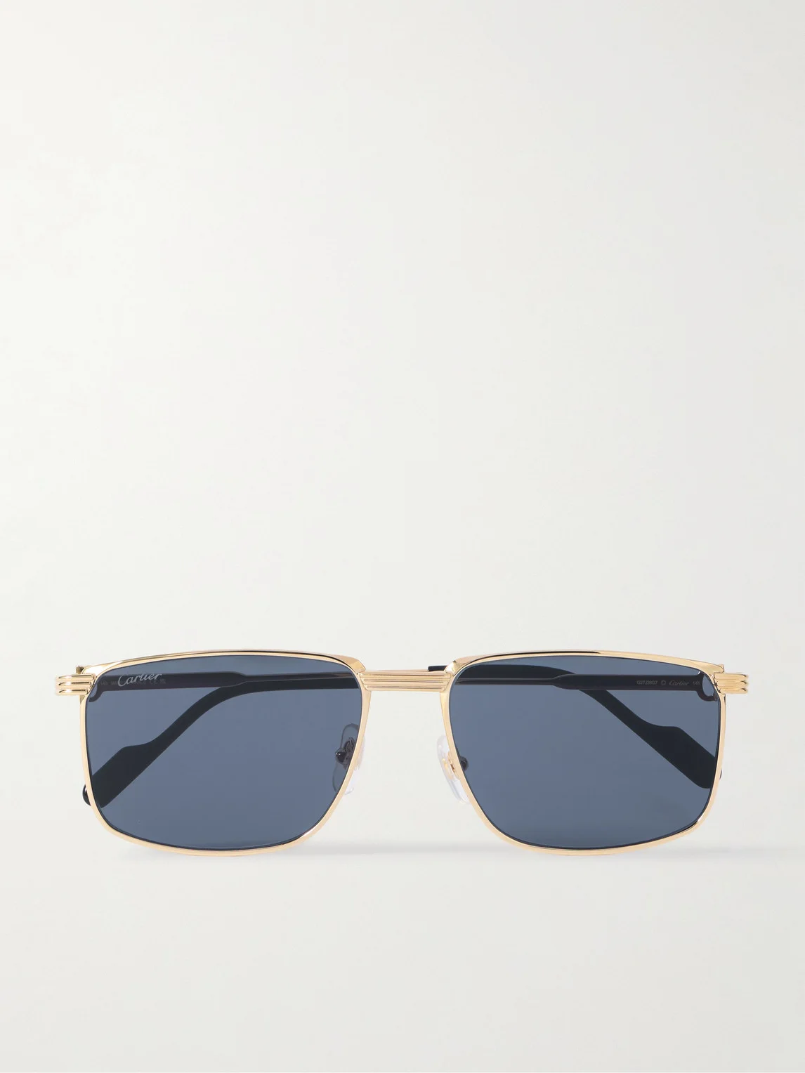 Première de Cartier Rectangular-Frame Gold-Tone Sunglasses - 1