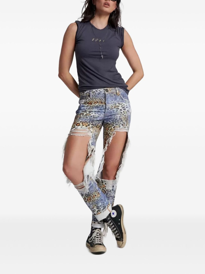 ONE TEASPOON Lightning-print T-shirt outlook