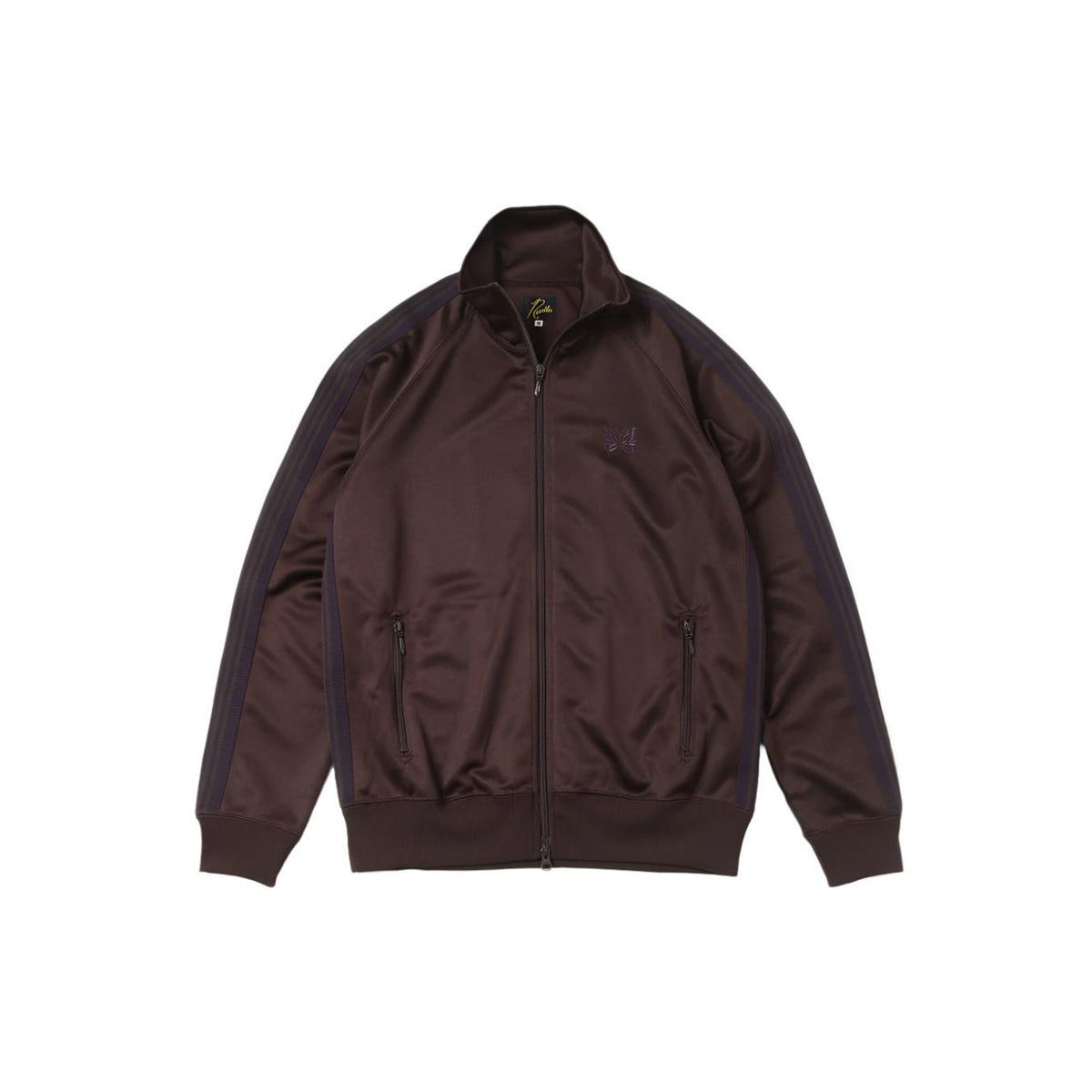 NEEDLES TRACK JACKET - POLY SMOOTH (DARK BROWN) - 1