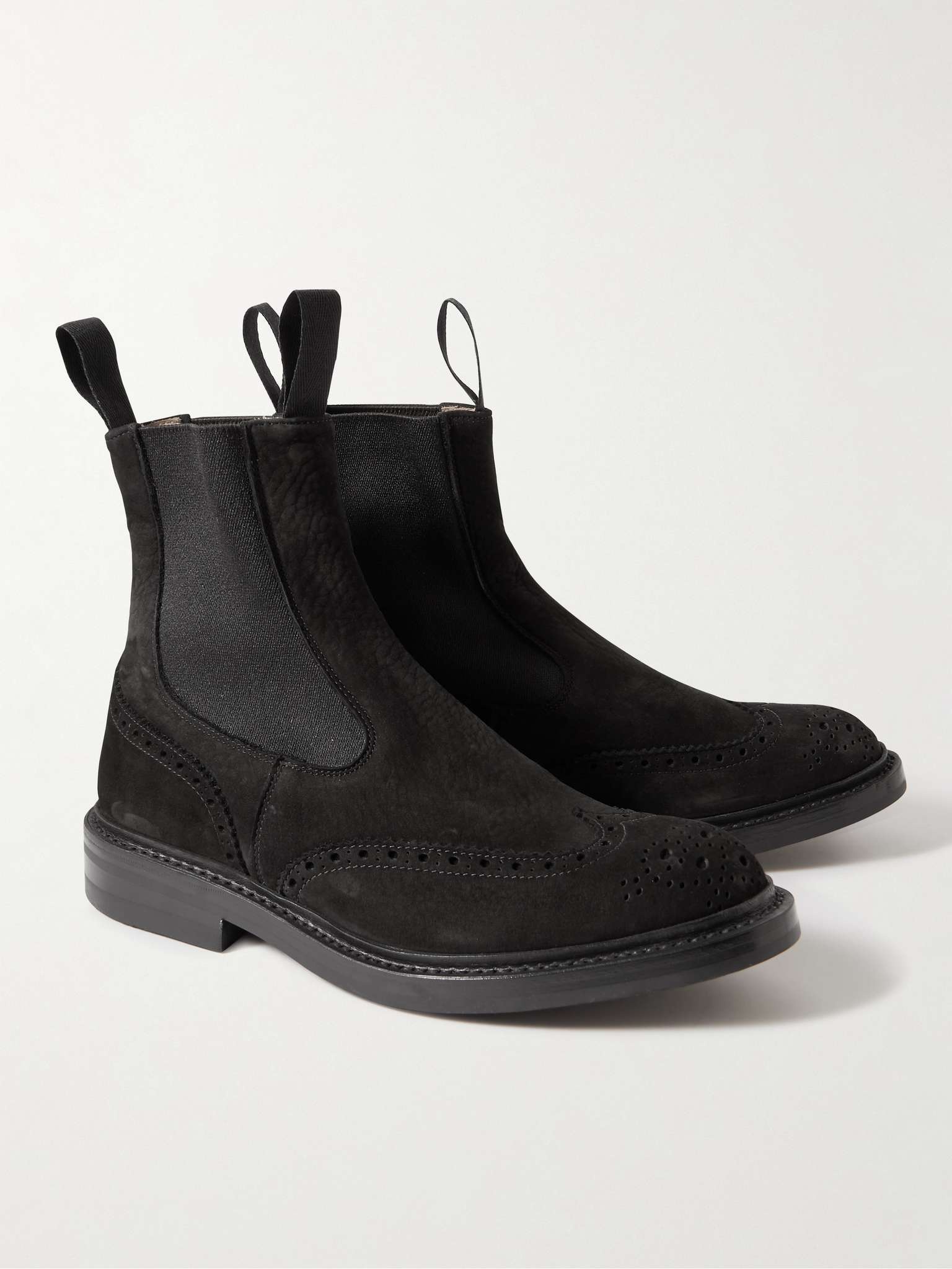 Henry Nubuck Brogue Chelsea Boots - 4