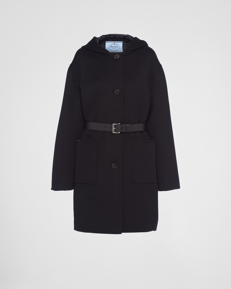 Single-breasted double wool coat 1