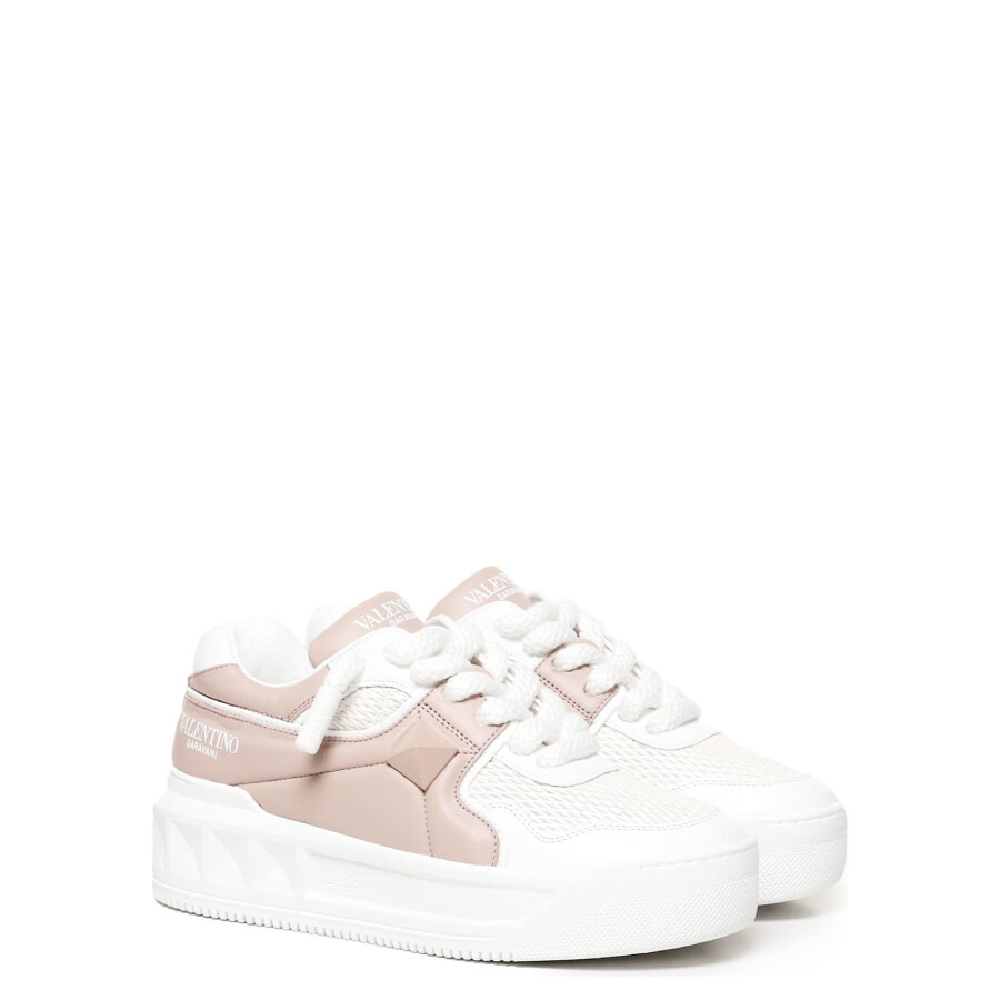 Valentino Two-Tone Leather One Stud XL Sneakers - 3