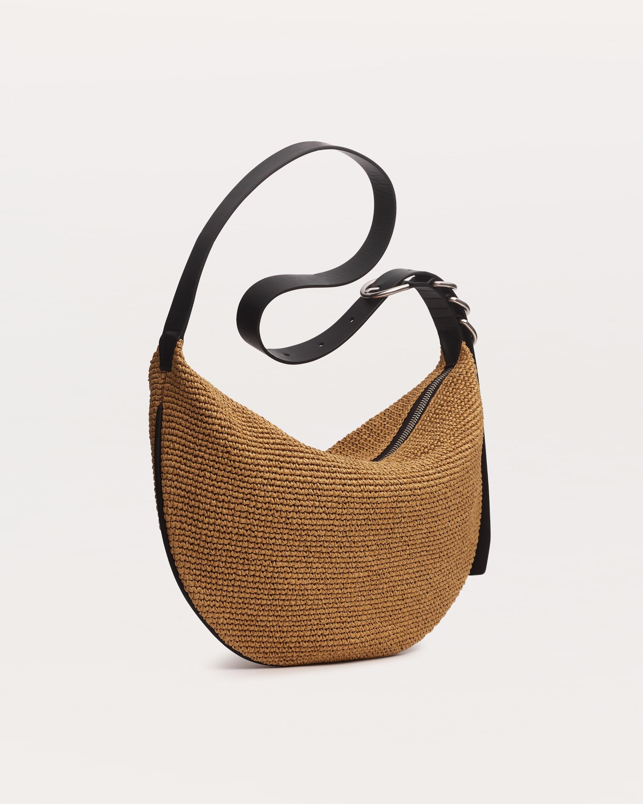 Mercer Medium Raffia Hobo Bag - 2