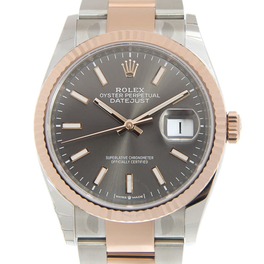 Rolex Datejust 36 Automatic Grey Dial Ladies Watch 126231RSO - 2