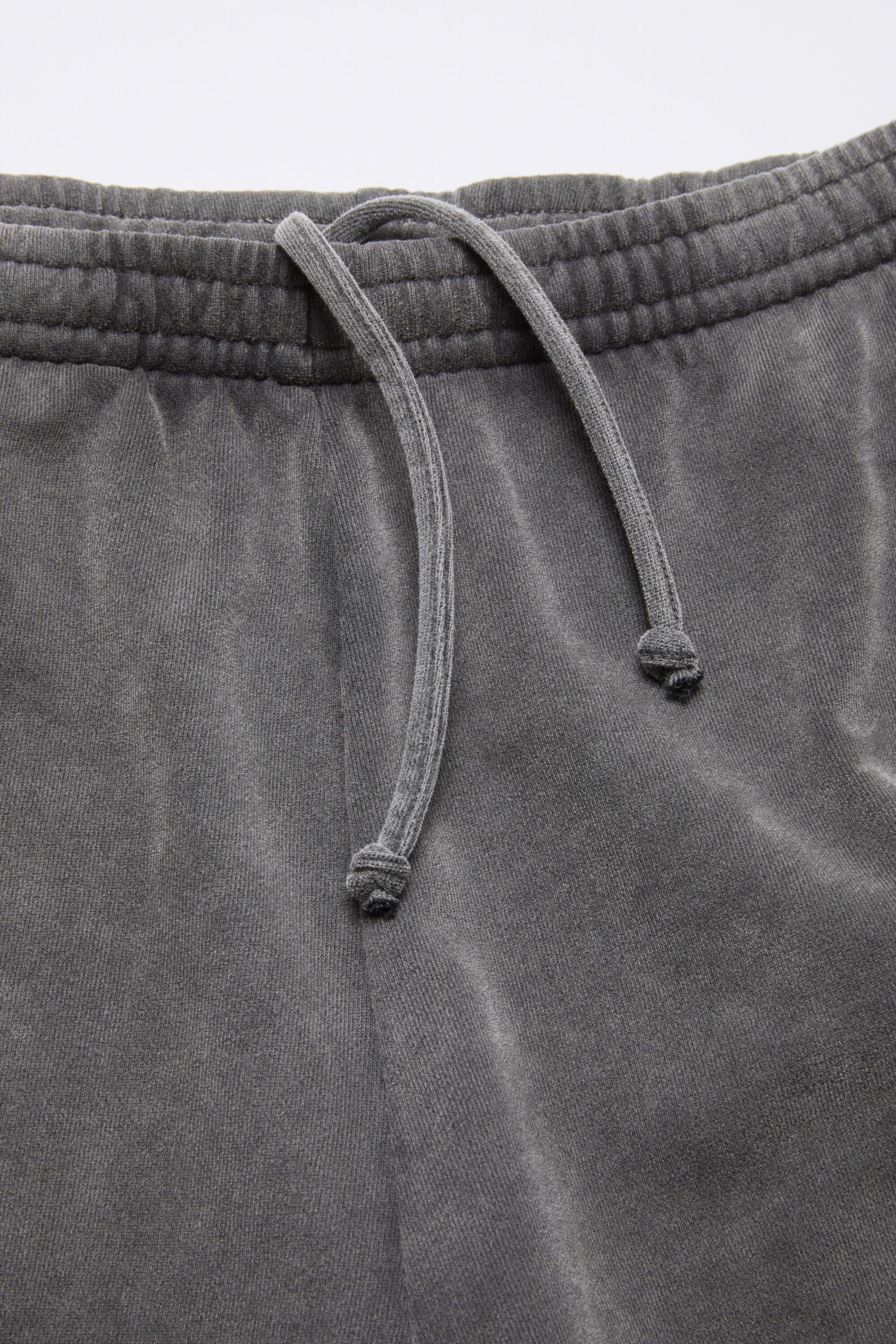 Cotton shorts - Faded black - 6