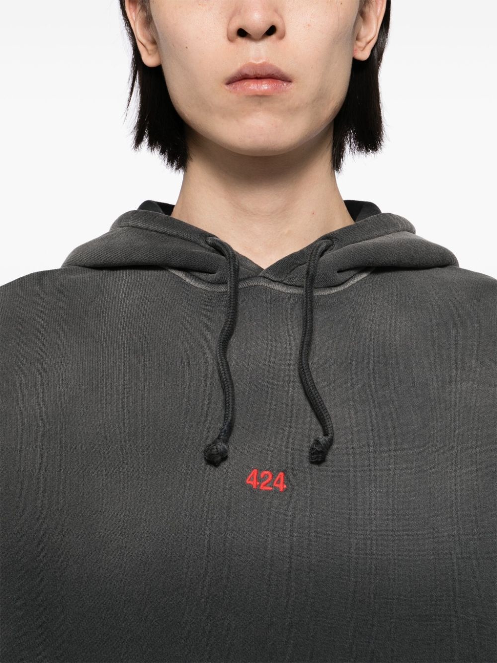 logo-embroidered hoodie - 5