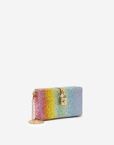 Dolce & Gabbana Dolce Box clutch with heat-applied rhinestones outlook