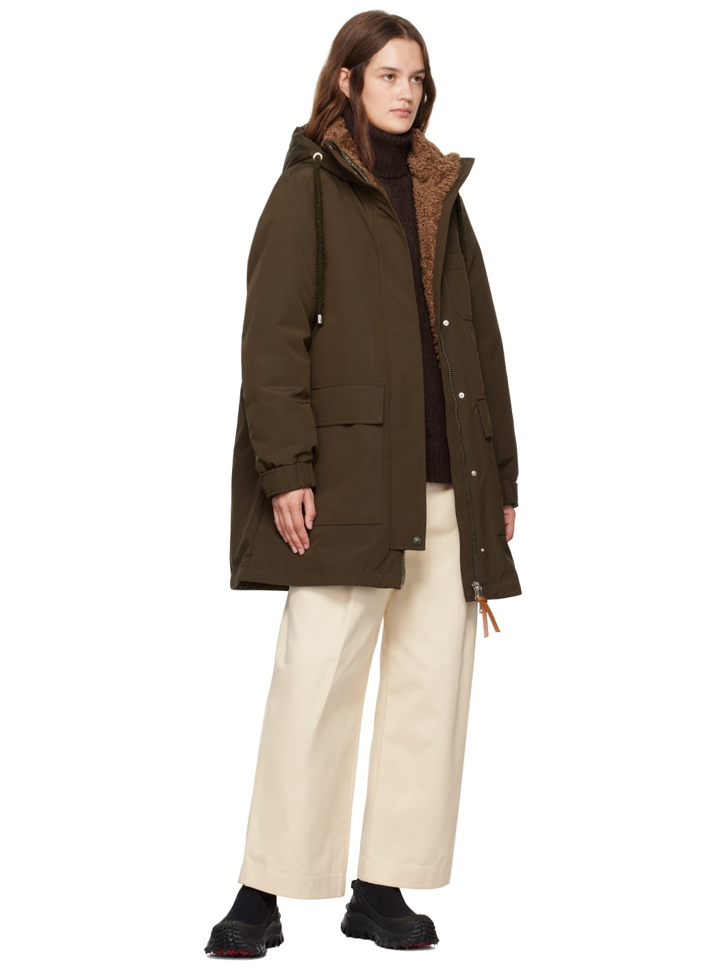 Green Urfe Down Coat - 5