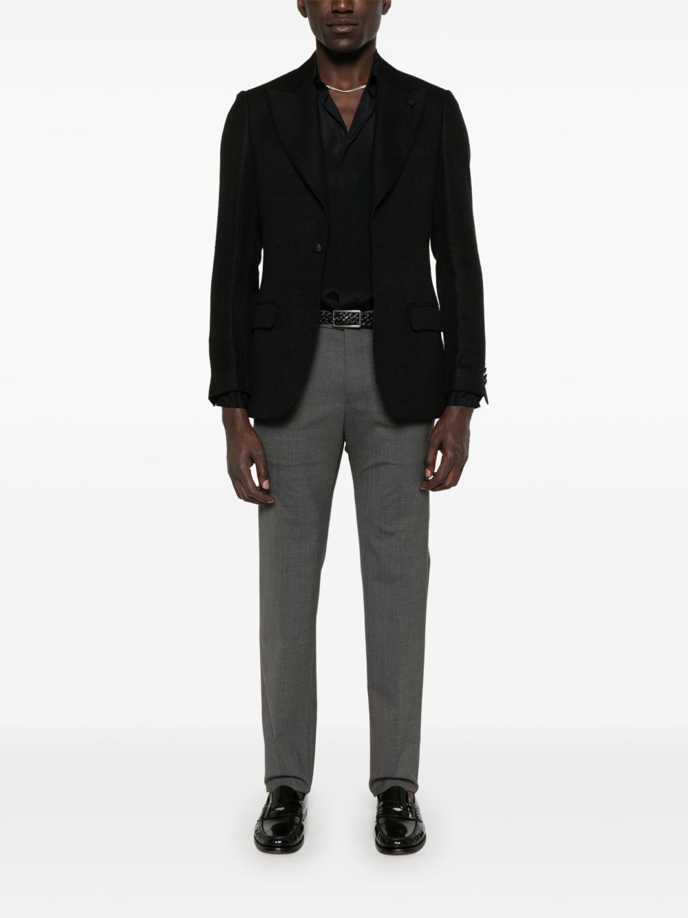 linen blazer - 2