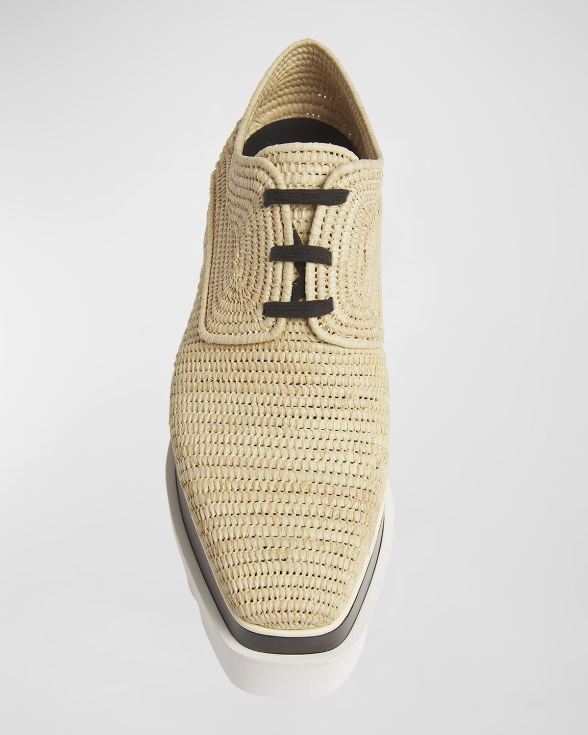 Elyse Raffia Platform Sneaker Loafers - 5