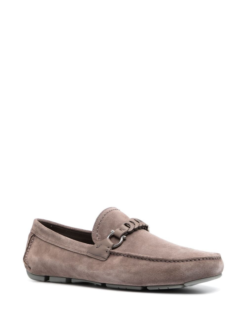 Gancini suede loafers - 2