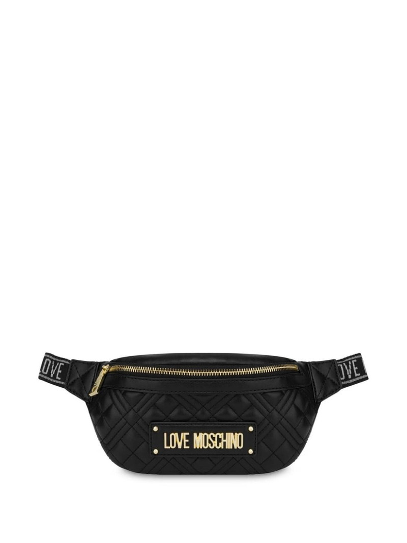 logo-plaque belt bag 1