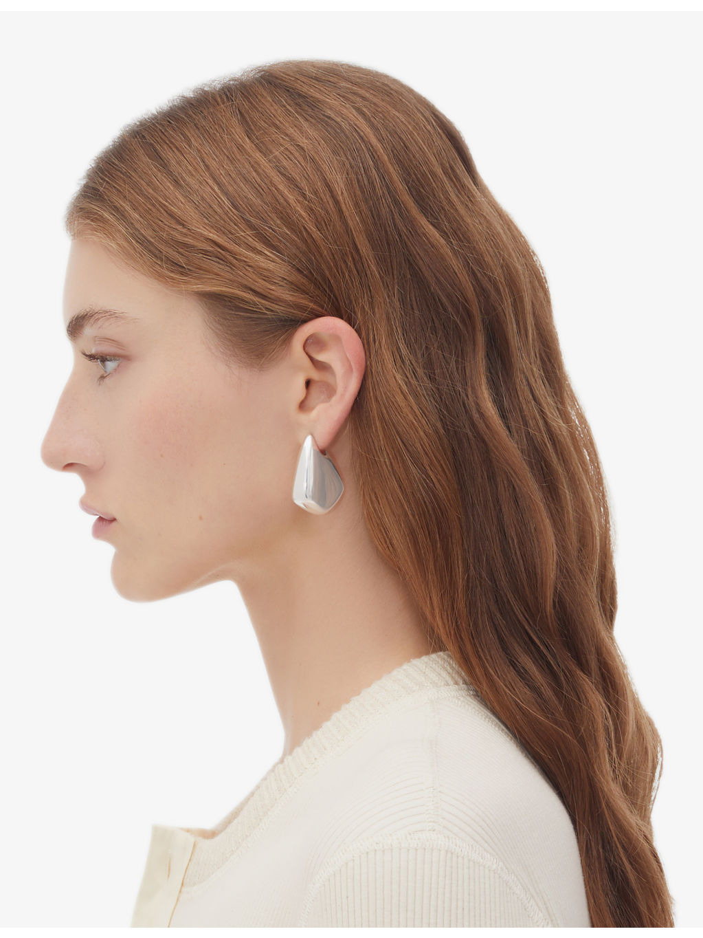 Fin sterling-silver drop earrings - 3