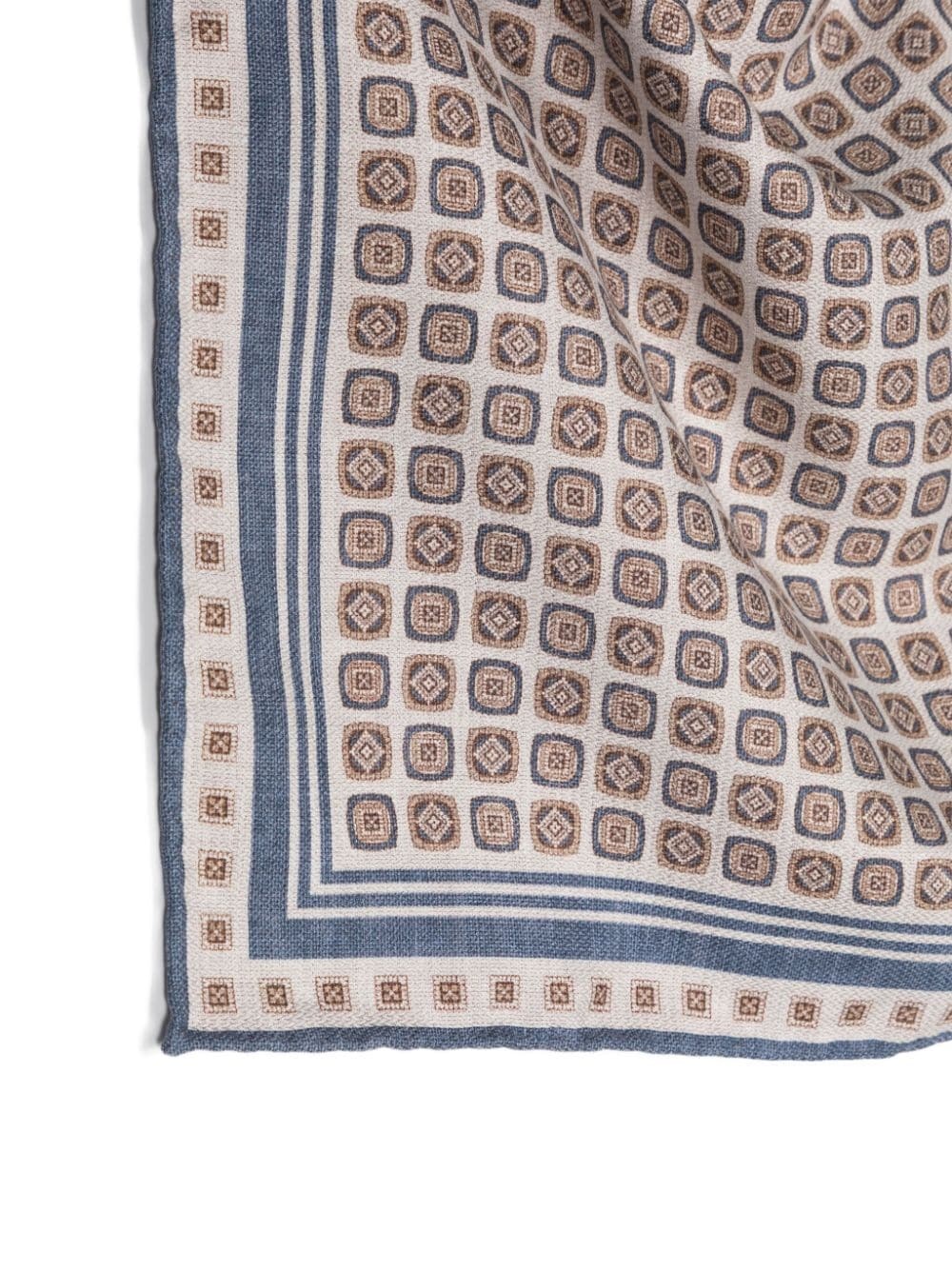 geometric-print silk scarf - 2