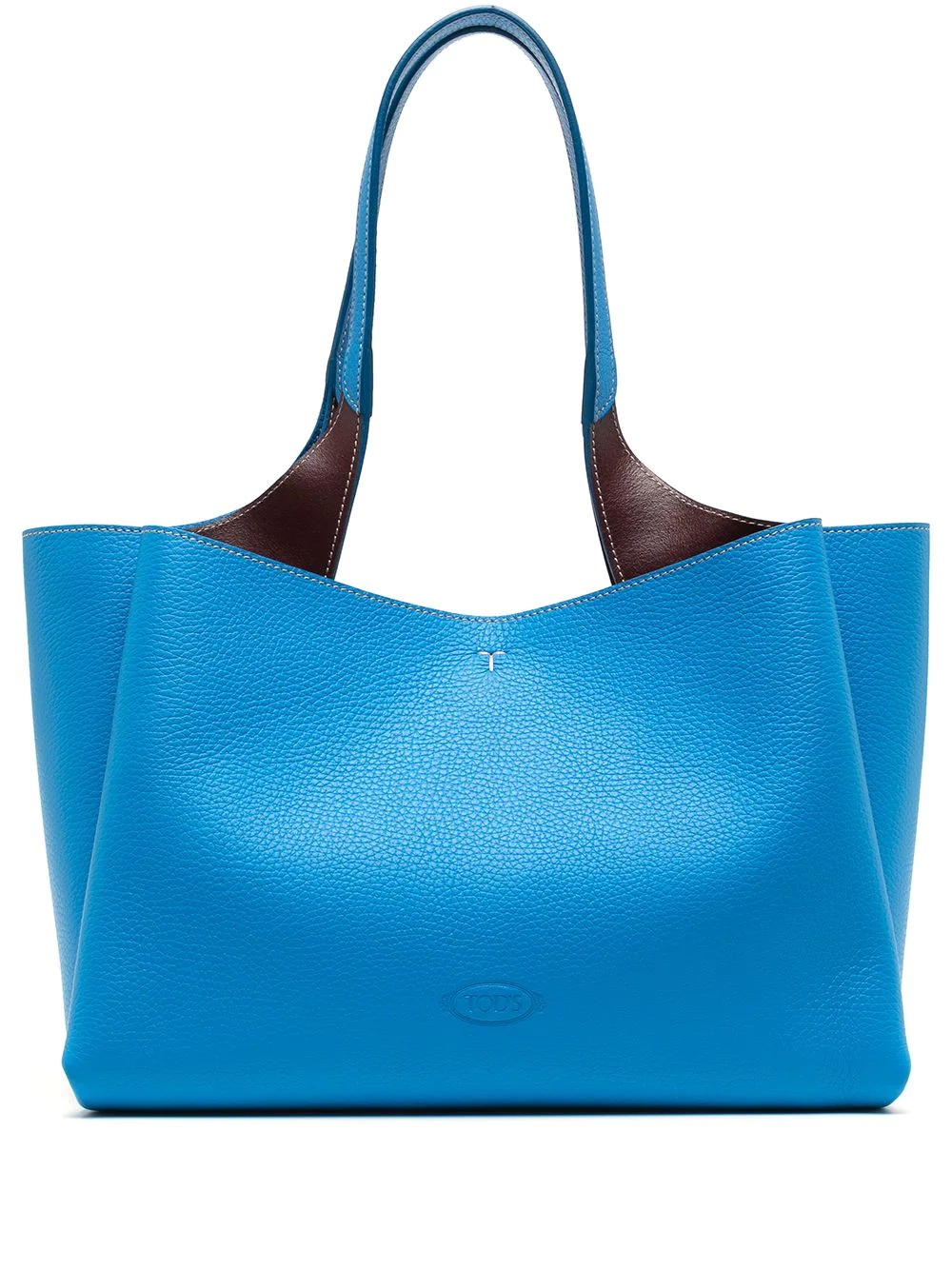 leather tote bag - 1