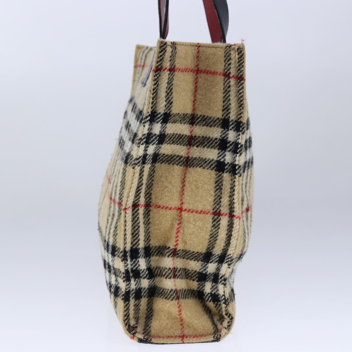 Burberry Nova Check Hand Bag Cotton Beige - 4