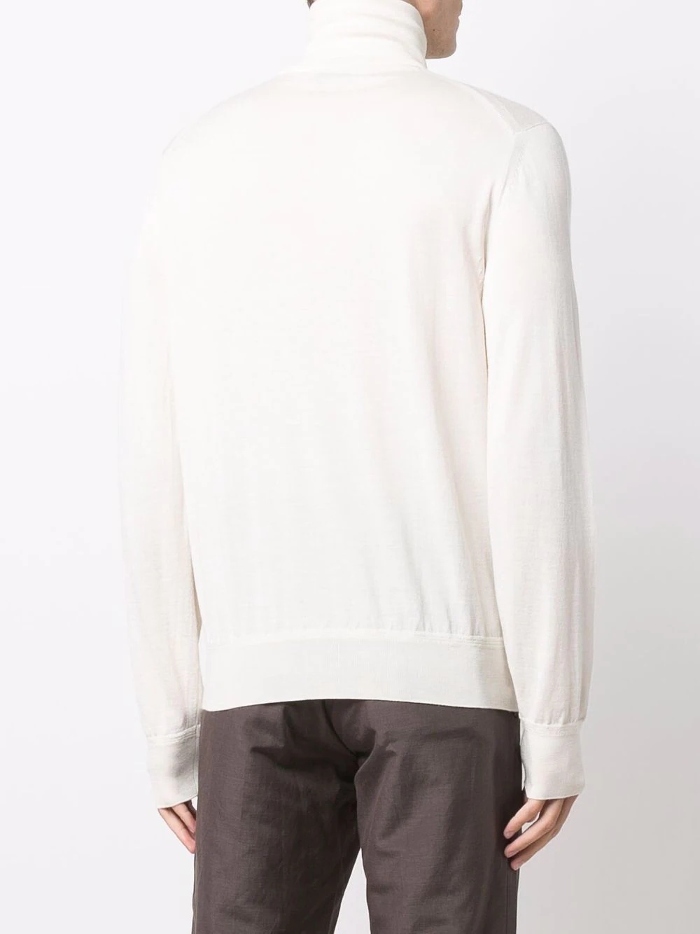 funnel-neck cashmere-blend jumper - 4