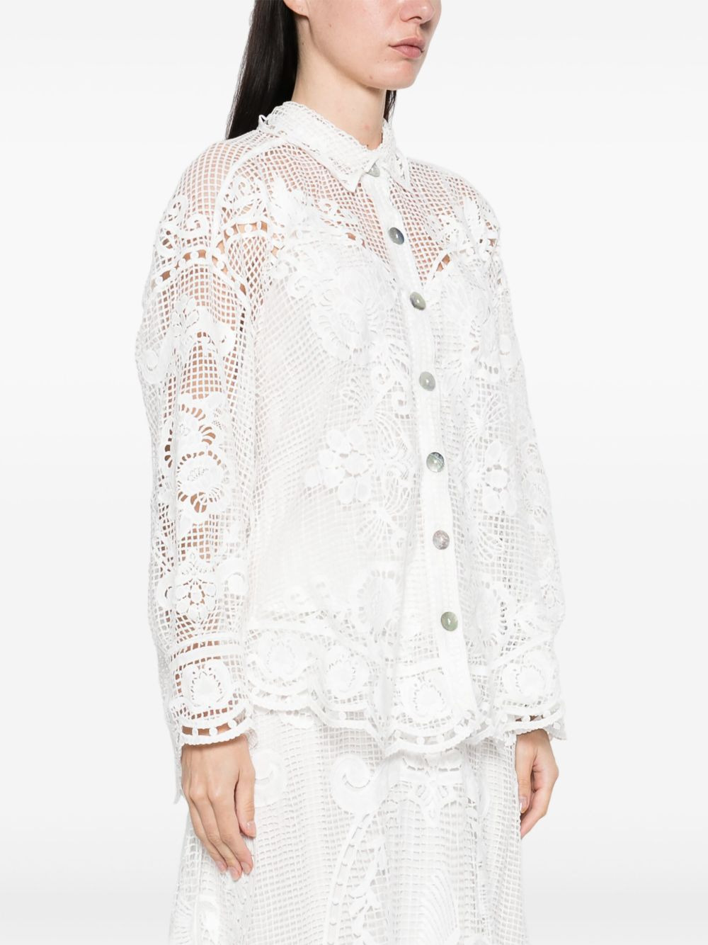 broderie-anglaise shirt - 3