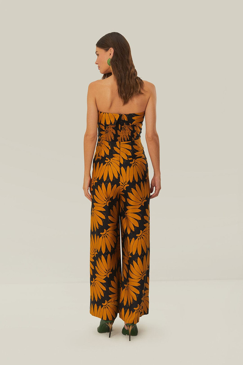 Yellow Copabanana Strapless Jumpsuit 4