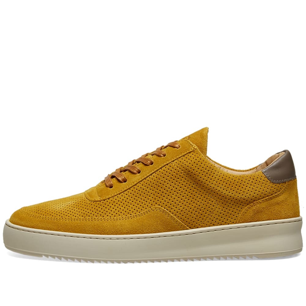 Filling Pieces Low Mondo Ripple Suede Perforated Sneaker - 2