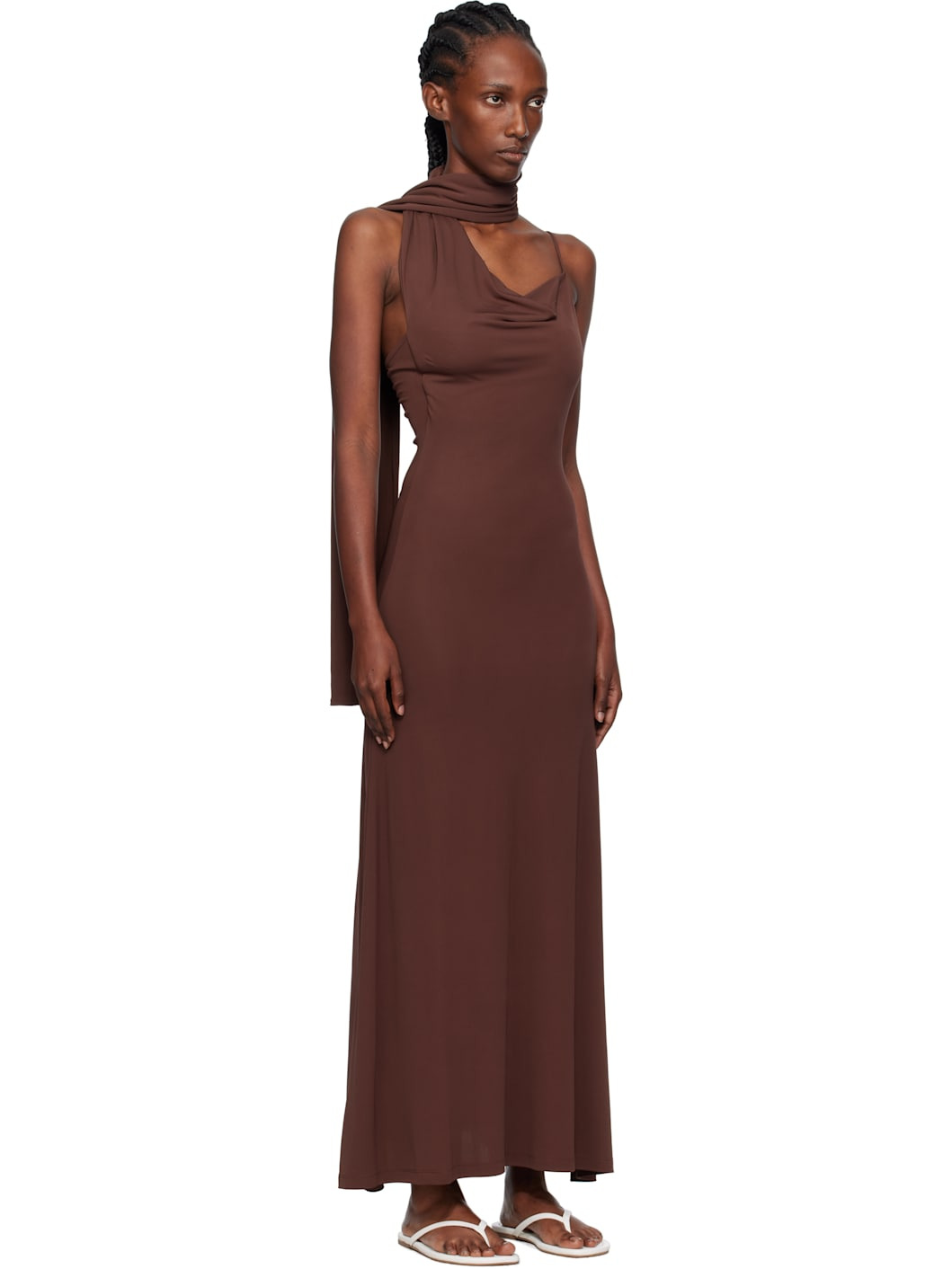 Burgundy Wisp Maxi Dress - 2