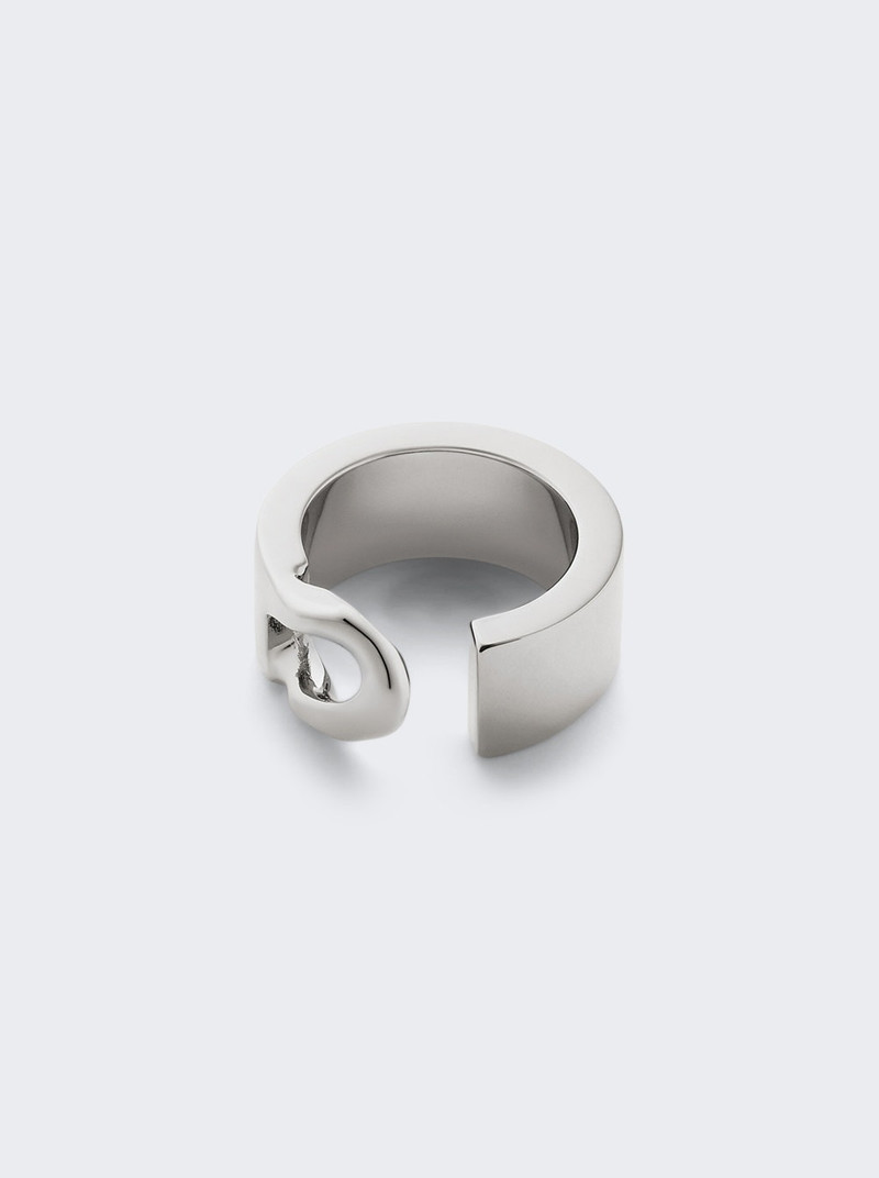 MM6 Maison Margiela Minimal Logo 3mm Ring Palladio Polished outlook
