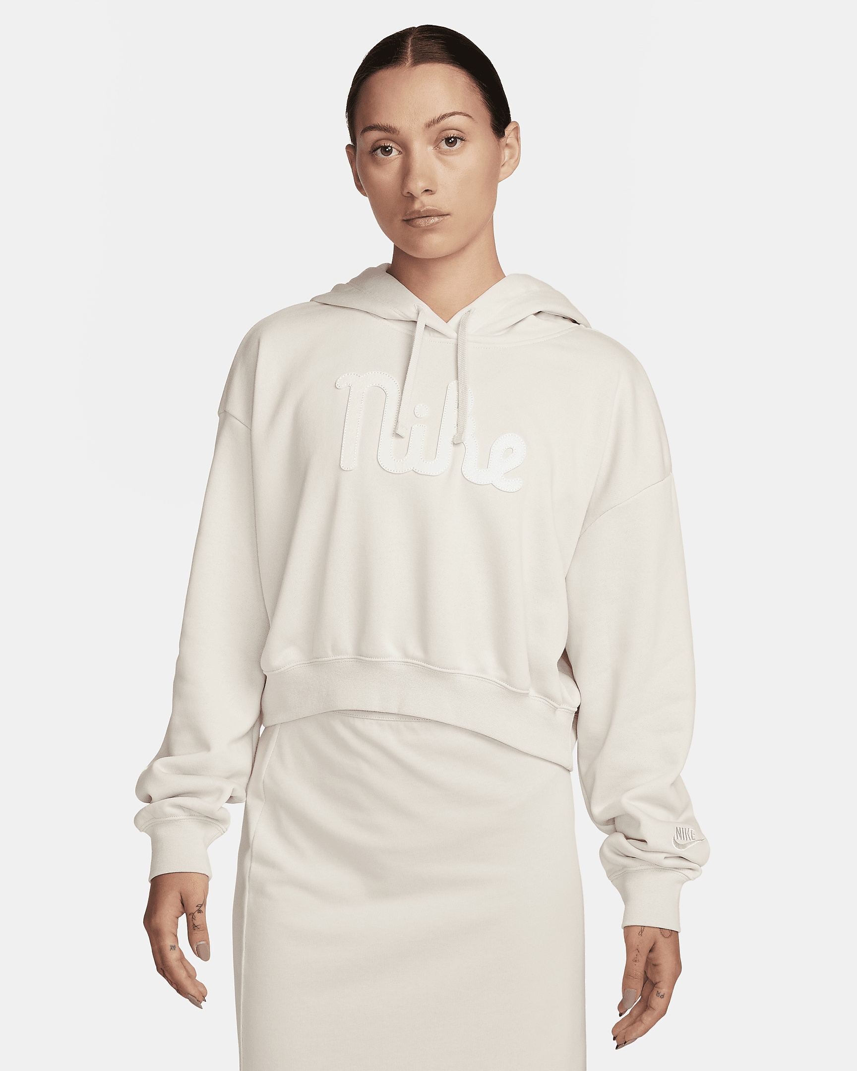 Women's Nike Sportswear Club Fleece Oversized Cropped Hoodie - 1