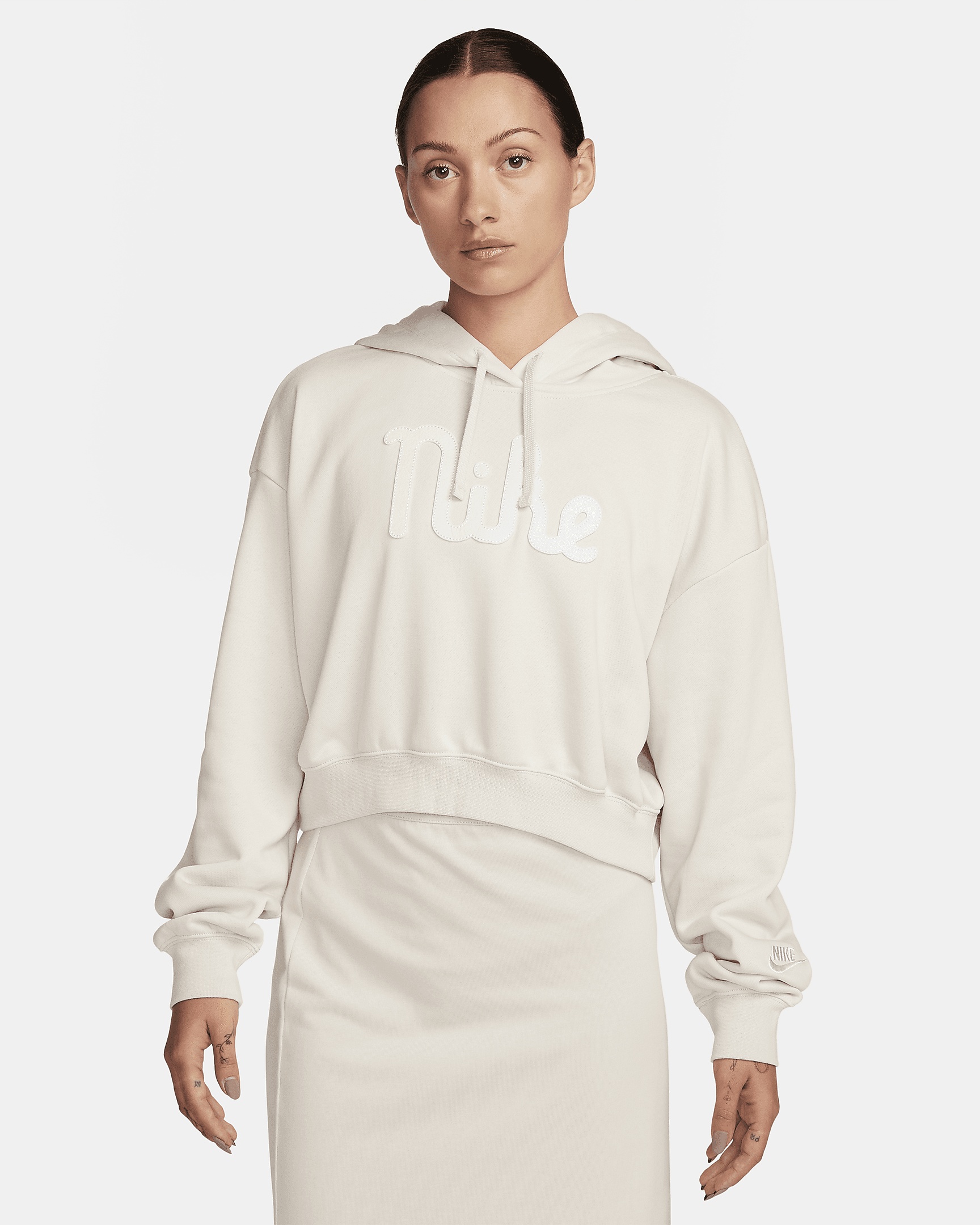 Nike Sportswear Club Fleece Women's Oversized Cropped Hoodie - 1