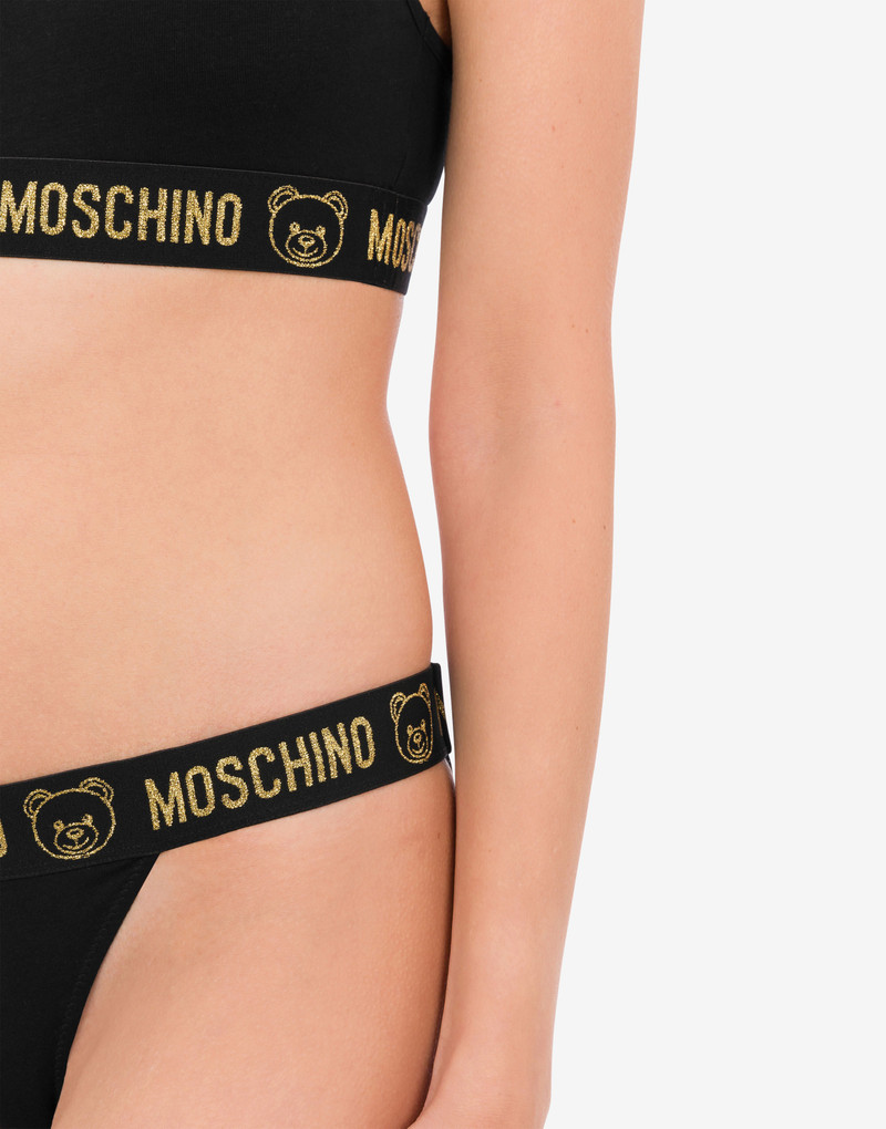 TEDDY ELASTIC BAND SPORTS BRA AND BRIEFS 4