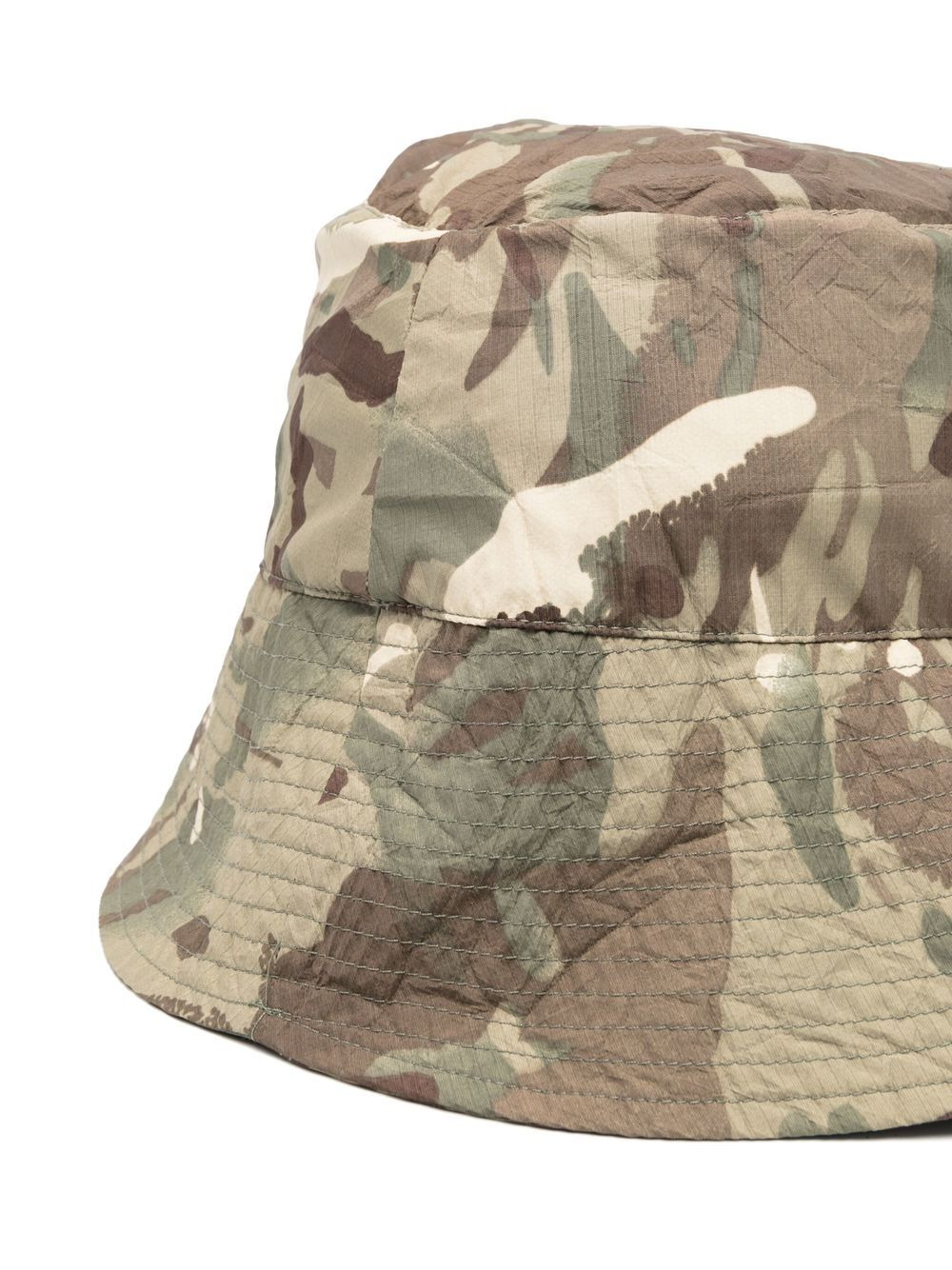 camouflage wide-brim bucket hat - 2