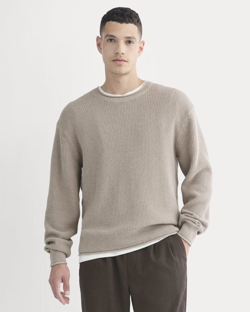 EVERLANE WAFFLE ROLLNECK CREW IN EVERYDAY COTTON outlook