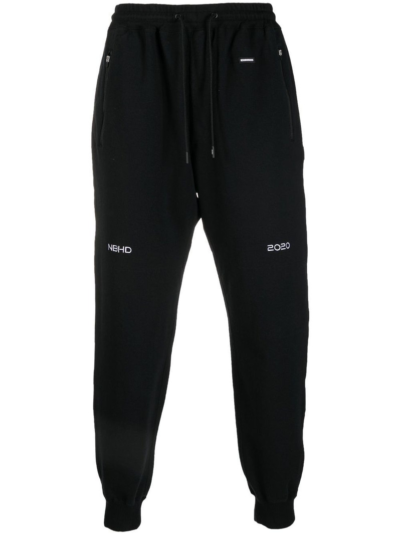 logo embroidery track pants 1