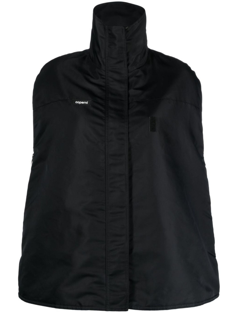 logo-patch bomber cape 1