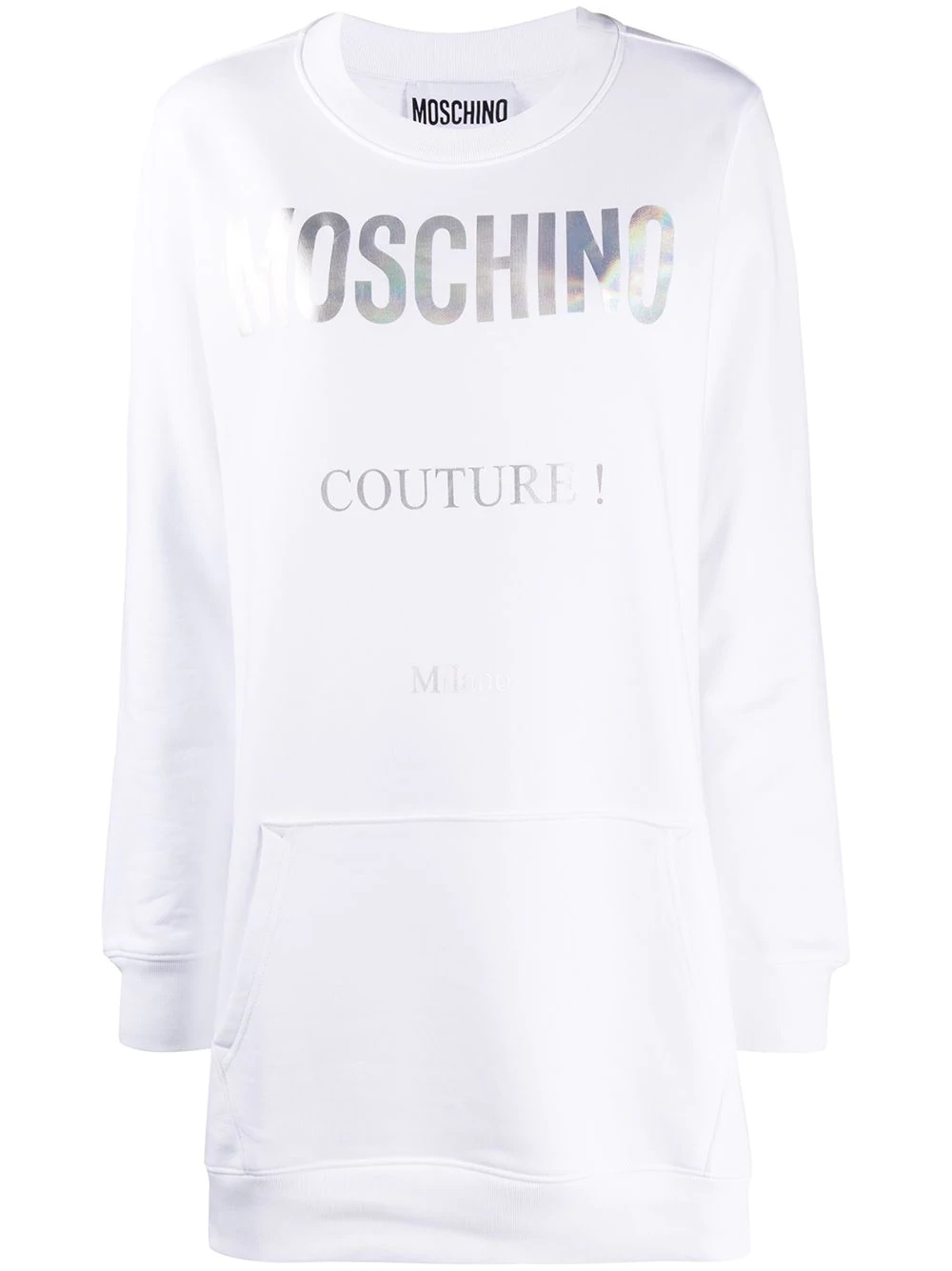 Couture logo-print sweatshirt dress - 1