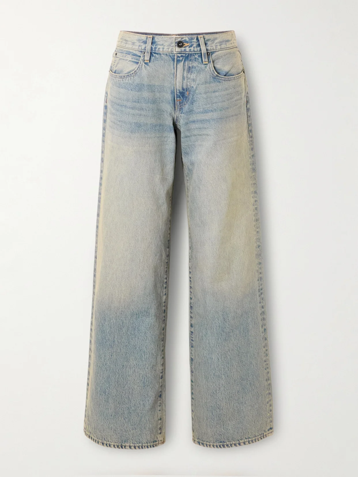 Mica Low-rise Wide-leg Jeans - 1