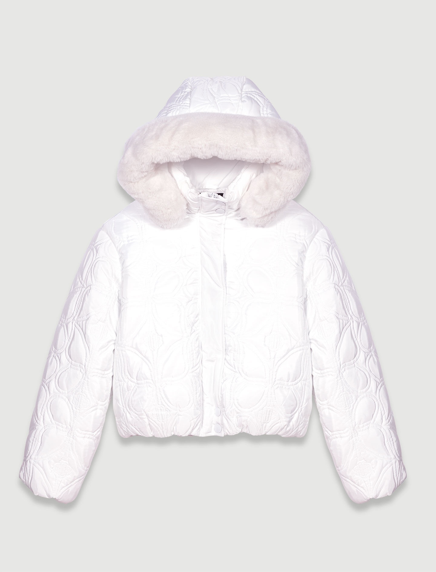 Short quilted puffer jacket - 1