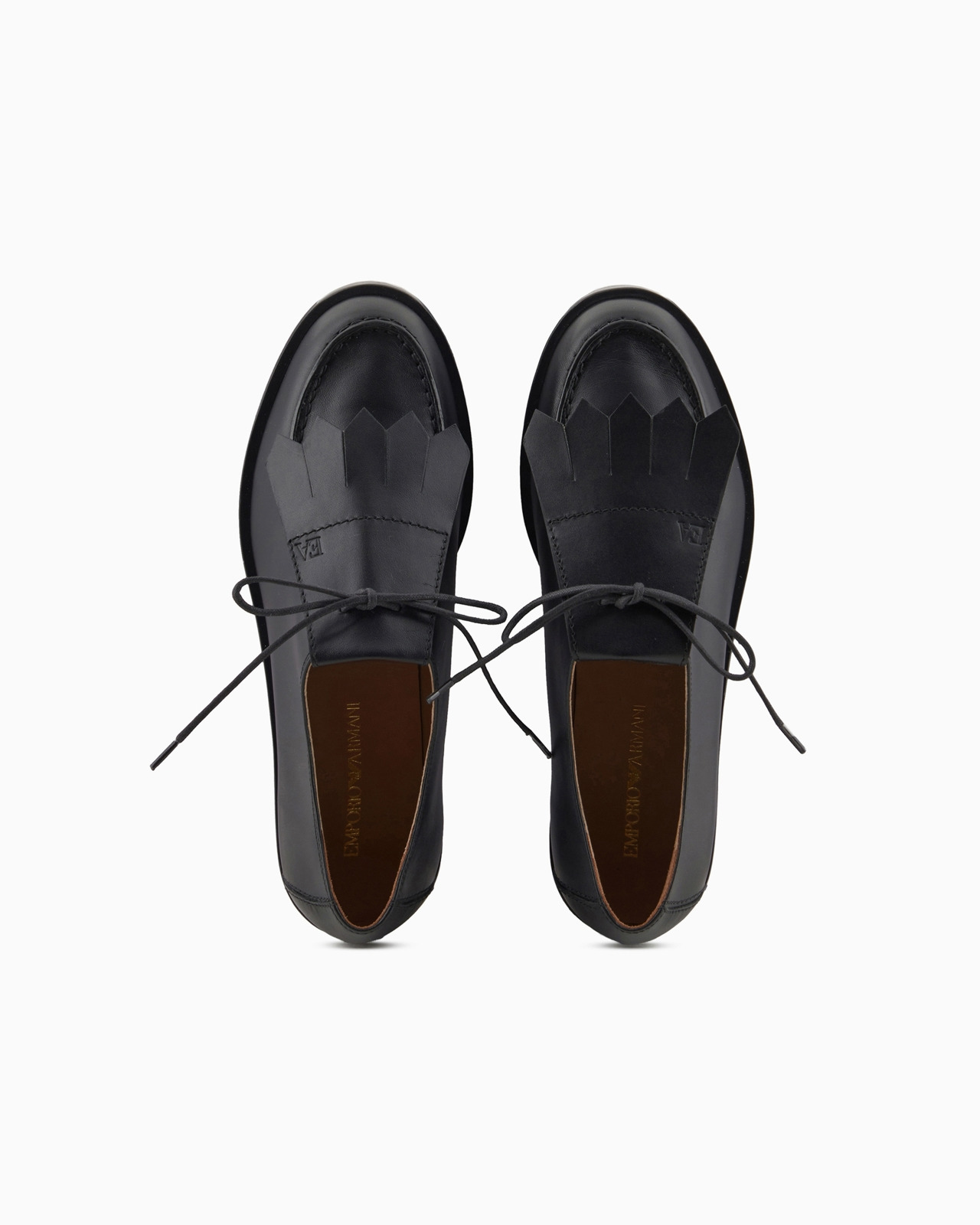Leather lace-ups with fringes - 3