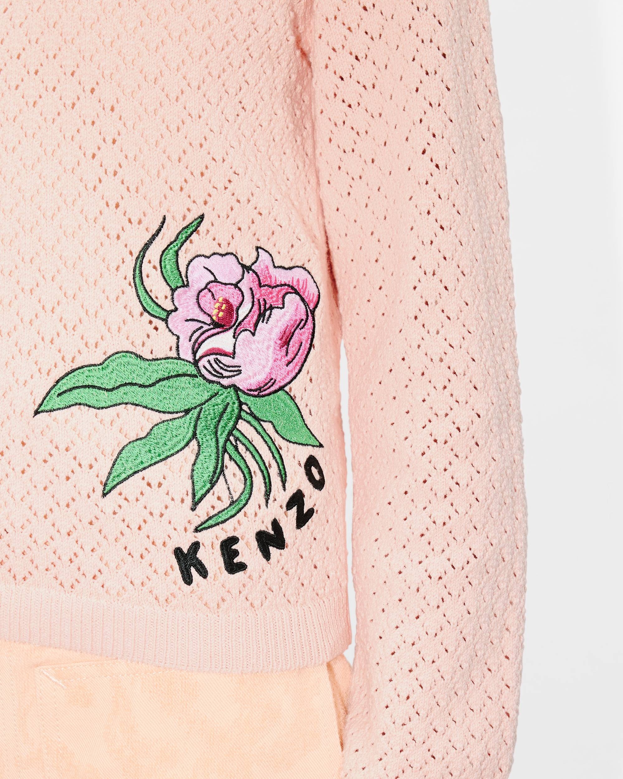 'KENZO Peonies' embroidered jumper - 6