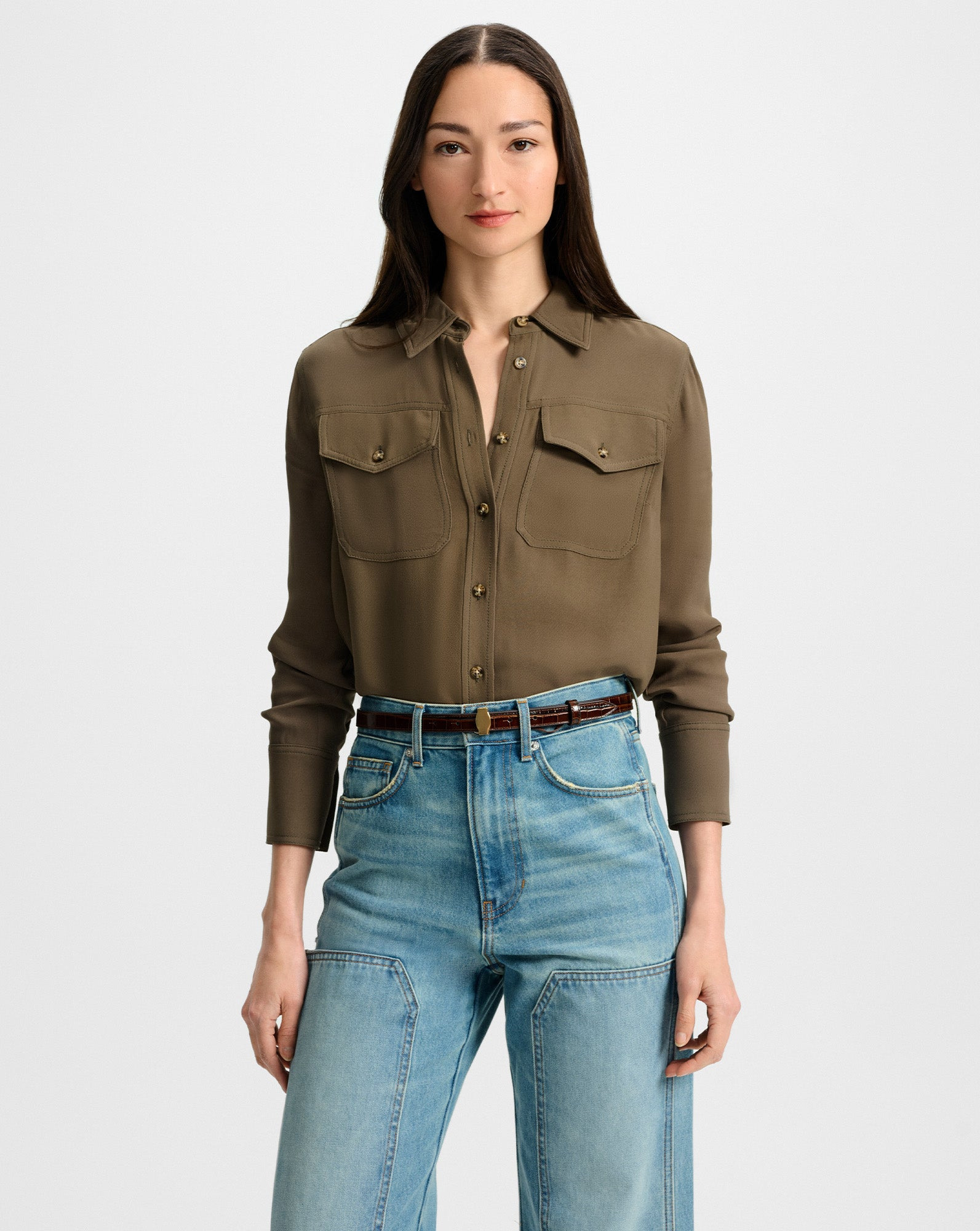 PEPPER BUTTON-DOWN BLOUSE - 2
