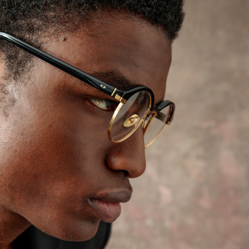 MEN'S KEEN OVAL OPTICAL FRAME IN BLACK 6
