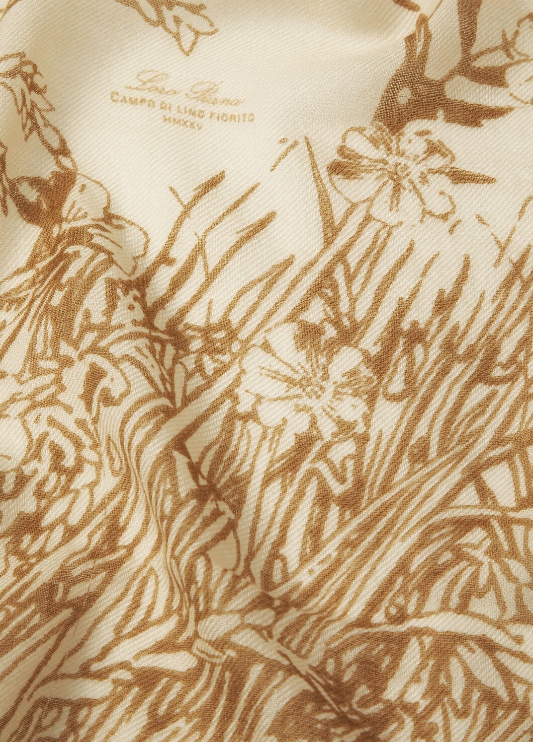 Loro Piana Campo di Lino Fiorito Shawl - 3
