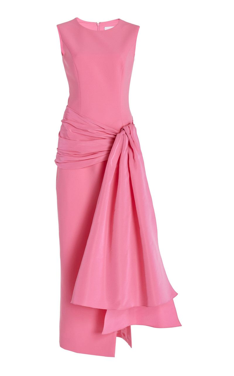 Embellished Crepe Midi Dress pink - 1