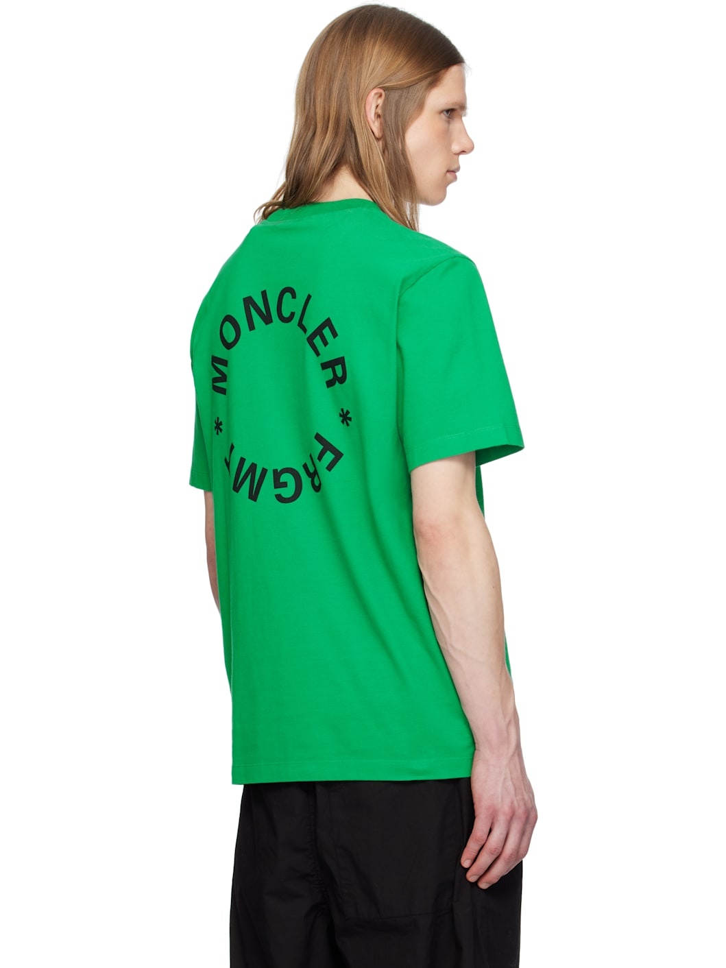 Moncler x FRGMT Hiroshi Fujiwara Green Maxi Logo T-shirt - 3