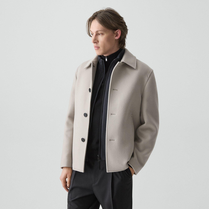 Peacoat in Plush Melton 3