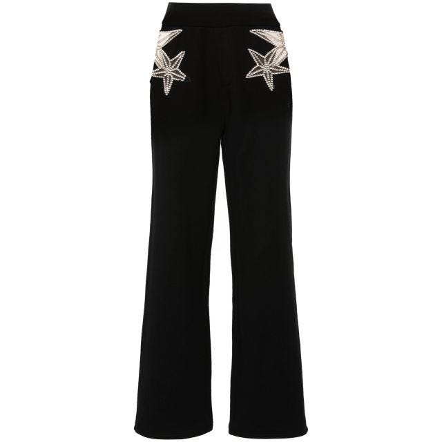 Crystal-embellished track pants - 1