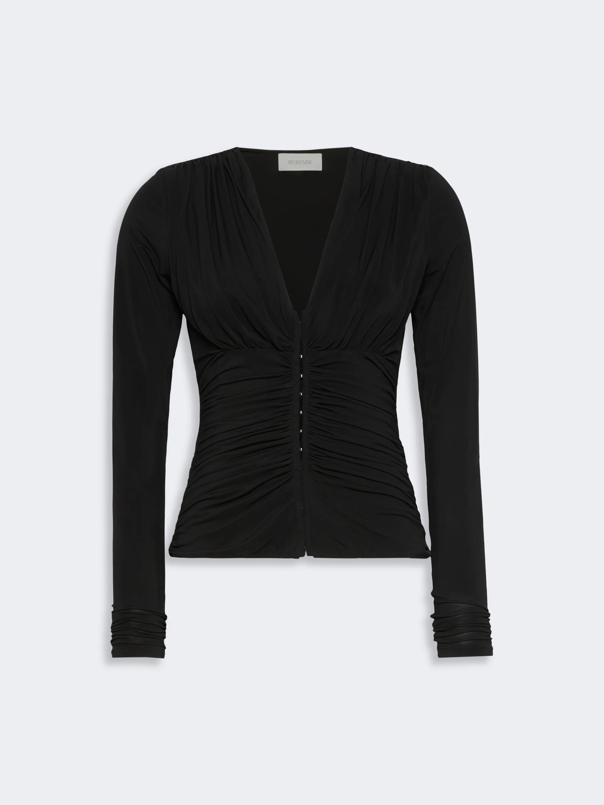 BEATO Long-sleeved viscose jersey top - BLACK - 1