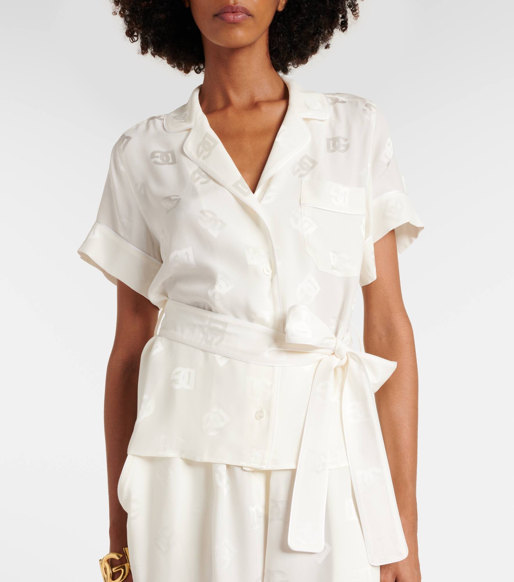 DG silk pajama shirt - 5