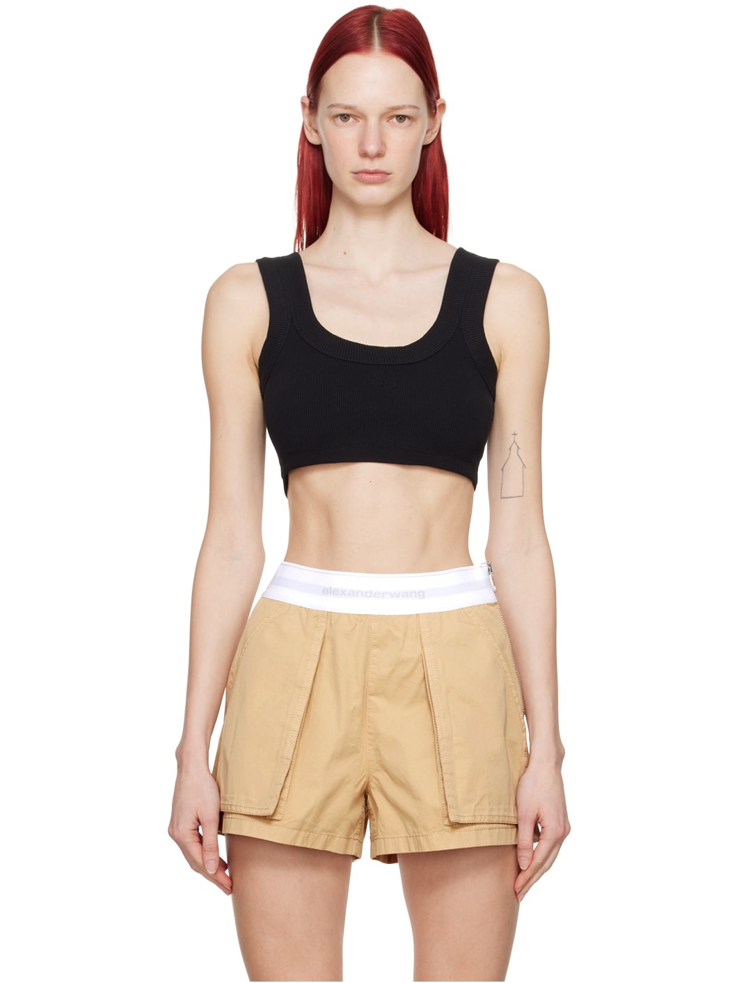 Black Embossed Camisole - 1